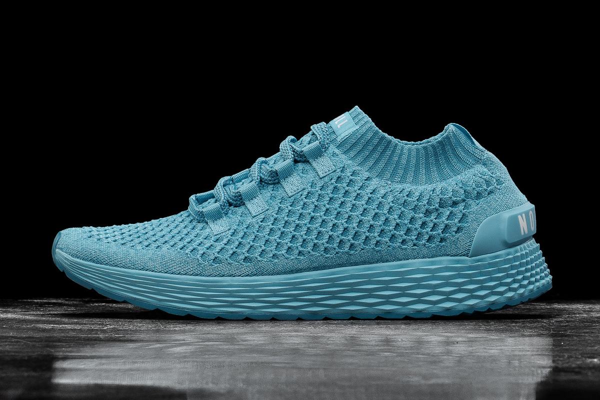 Nobull Knit Runner Men's Running Shoes Light Blue | Australia (PF1086)